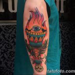 fotórajz tetováló fáklya 2018.02.07. №001 - fáklya tetoválás -