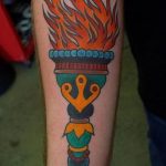 fotórajz tetováló fáklya 2018.02.07. №100 - fáklya tetoválás -