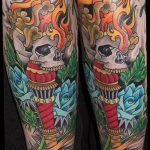 fotórajz tetováló fáklya 2018.02.07. №105 - fáklya tetoválás -