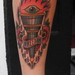 fotórajz tetováló fáklya 2018.02.07. №110 - fáklya tetoválás -