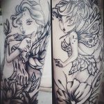 fotó egy tündér tetoválásról, 2017.10.28., 074. sz. - Tündér tetoválás -