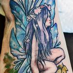 fotó egy tündér tetoválásról, kelt 2017.10.28. 107. szám - Tündér tetoválás -