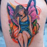 fotó egy tündér tetoválásról, 2017.10.28., 110. szám - Tündér tetoválás -