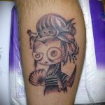 снимка на гейша татуировка номер 26 - готина версия на рисунка, която може успешно да се използва за трансформиране и прилагане като татуировка на гейша със сакура