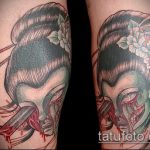 снимка на татуировка на гейша # 721 - готина версия на рисунка, която може лесно да се използва за преразглеждане и прилагане като татуировка убийствена гейша