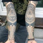 foto af geometri tatovering fra 01/13/2018 №231 - tatovering geometri -