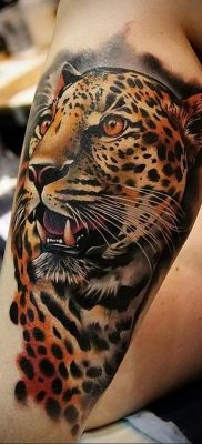 Fénykép egy gepárd tetoválásról 12.01.2020 №344 -gepárd tetoválás