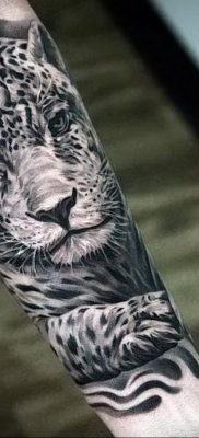 Fénykép egy gepárd tetoválásról 12.01.2020 №343 -gepárd tetoválás