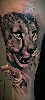 Fénykép egy gepárd tetoválásról 12.01.2020 №341 -gepárd tetoválás