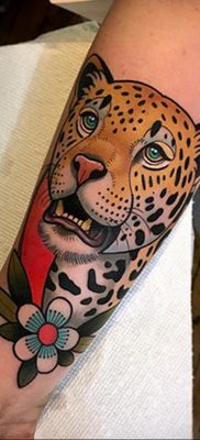 Fénykép egy gepárd tetoválásról 12.01.2020 №324 -gepárd tetoválás