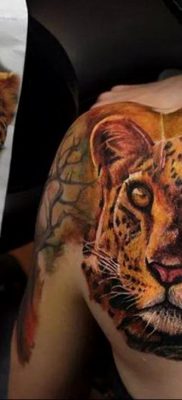 Fénykép egy gepárd tetoválásról 12.01.2020 №319 -gepárd tetoválás