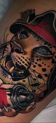 Fénykép egy gepárd tetoválásról 12.01.2020 №289 -gepárd tetoválás