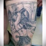 fotó a 447 -es gladiátor tetoválásról - a minta méltó változata, amelyet sikeresen lehet használni szárnyas tetováló gladiátorként történő feldolgozásra és alkalmazásra