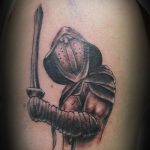 fotó a 315. számú gladiátor tetoválásról - a minta hűvös változata, amely sikeresen használható a Spartan gladiátor feldolgozásához és tetoválásához