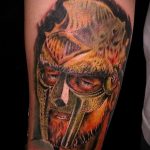 fotó a gladiátor tetoválásról # 637 - a minta hűvös változata, amely sikeresen használható gladiátor és angyal tetoválás feldolgozására és alkalmazására