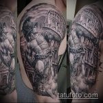 fotó a 247. számú gladiátor tetoválásról - a minta egyedülálló változata, amely sikeresen használható a gladiátor tetoválás szekéren történő feldolgozására és alkalmazására