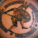 fotó a 683 -as gladiátor tetoválásról - a minta méltó változata, amely jól használható feldolgozásra és gladiátor tetoválásként történő alkalmazásra a borjún