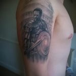 fotó a 822 számú gladiátor tetoválásról - a minta egyedi változata, amely sikeresen használható a gladiátor tetoválás maximus feldolgozására és alkalmazására