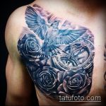 fotó a 474 -es galamb tetoválásról - a minta érdekes változata, amely jól használható a finomításhoz és a galamb rajzolásához gránáttal tetoválásként