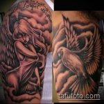 fotó egy galamb tetoválásról # 75 - a rajz méltó változata, amely könnyen használható változtatáshoz és galamb rajzolásához a karra tetoválásként