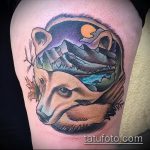 fotó a 31. számú hegyi tetoválásról - a kép egyedi változata, amely jól használható revízióhoz és rajzoláshoz, mint hegyi tetováló grafika