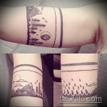 fotó az 504 -es hegyi tetoválásról - a minta érdekes változata, amely jól használható hegyi tetováló kézként történő feldolgozásra és alkalmazásra