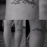 fotó a 468 -as számú hegyi tetoválásról - a minta hűvös változata, amely könnyen használható a változtatáshoz és a hegyi és farkas tetováláshoz