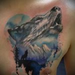 fotó a 611 -es hegyi tetoválásról - a minta hűvös változata, amely sikeresen használható a karkötő feldolgozására és felhelyezésére hegyi tetoválásként