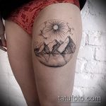 fotó az 501 -es hegyi tetoválásról - a minta exkluzív változata, amely sikeresen használható változtatásra és hegyi tetováló helikopterként való alkalmazásra