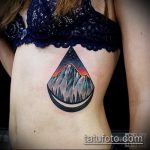 fotó a 544 -es hegyi tetoválásról - a kép hűvös változata, amely sikeresen használható a hegyi tetoválás minimalizmusának feldolgozására és alkalmazására