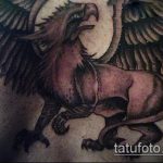 fotó az 533 -as számú tetováló griffről - a minta hűvös változata, amely könnyen használható változtatásra és tetováló griffként a lábra