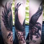 fotó a 967 -es griff tetoválásról - a minta hűvös változata, amely sikeresen használható a szkíta griff tetoválásként történő feldolgozására és alkalmazására