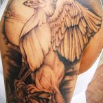 fotó a 380 -as számú tetováló griffről - a minta hűvös változata, amely jól használható a finomításhoz és az alkar tetoválás griffjeként való alkalmazásához