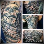 A kocka tetoválás fotója # 465 a minta érdekes változata, amely sikeresen használható a kocka és a lóhere módosítására és tetoválásként történő alkalmazására