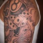 Fotó a kocka tetoválásról №606 - a minta méltó változata, amely könnyen használható változtatásra és tetoválókockaként történő alkalmazásra