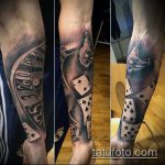 Fotó a kocka tetoválásról # 509 - a minta méltó változata, amely jól használható a kocka feldolgozására és felhelyezésére az arcon tetoválásként