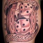 Fotó a kocka tetoválásról 273. szám - a minta érdekes változata, amely könnyen használható változtatásra és tetováláskockaként