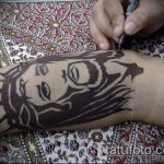 A 348 -as számú Jézus Krisztus -tetoválás fotója - a rajz hűvös változata, amely jól használható a feldolgozáshoz és a tetováláshoz, mint Jézus Krisztus keresztben való alkalmazása