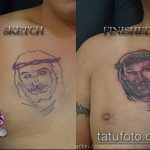 986. számú Jézus Krisztus -tetoválás fotója - a rajz méltó változata, amely sikeresen használható felülvizsgálatra és alkalmazásra, mint Jézus Krisztus tetoválása a vállán