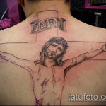 Fotó a 911 -es számú Jézus Krisztus tetoválásról - a rajz hűvös változata, amely jól használható finomításra és alkalmazásra, mint Jézus Krisztus tetoválása a vállán