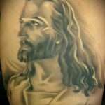 Fotó a Jézus Krisztus tetoválásról 283. sz. - a kép egyedi változata, amely jól használható átalakítására és tetoválására Jézus Krisztusnál az asztalnál