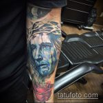 Fotó a 293. számú Jézus Krisztus tetoválásról - a rajz hűvös változata, amely könnyen használható felülvizsgálathoz és alkalmazáshoz, mint Jézus Krisztus tetoválása az oldalon