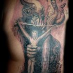 Fénykép Jézus Krisztus tetoválásról, 427. sz. - a rajz méltó változata, amely sikeresen használható változtatásra és alkalmazásra, mint Jézus Krisztus tetoválása a csuklón