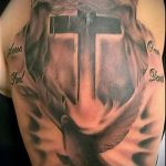 fotó tetoválás ikon egy kereszt