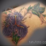 Eredeti példa a kész írisz tetoválásra - a rajz alkalmas fekete írisz tetováláshoz