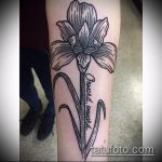 A kivitelezett írisz tetoválás egyedi változata - a rajz alkalmas a hátán lévő írisz tetováláshoz