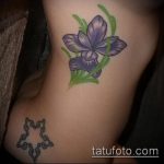 Az írisz tetoválás egyedülálló példája - a rajz alkalmas írisz tetováláshoz a hát alsó részén