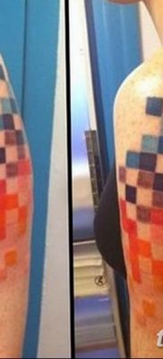 снимка на пиксел татуировка 27.03.2019 №045 - татуировка пиксел -