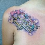 Fotó sárgaréz csülök tetoválásról 2018.09.11. №010 - réz csukló tetoválás -