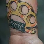 Fotó egy sárgaréz csülök tetoválásról, kelte: 2018.09.11. №117 - tetovált sárgaréz csülök -